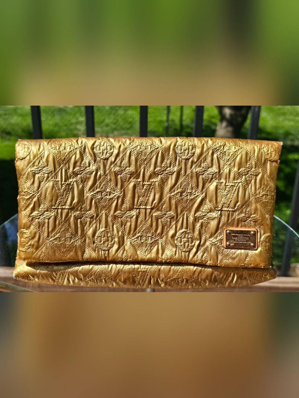 Louis Vuitton Limelight Clutch In Gold